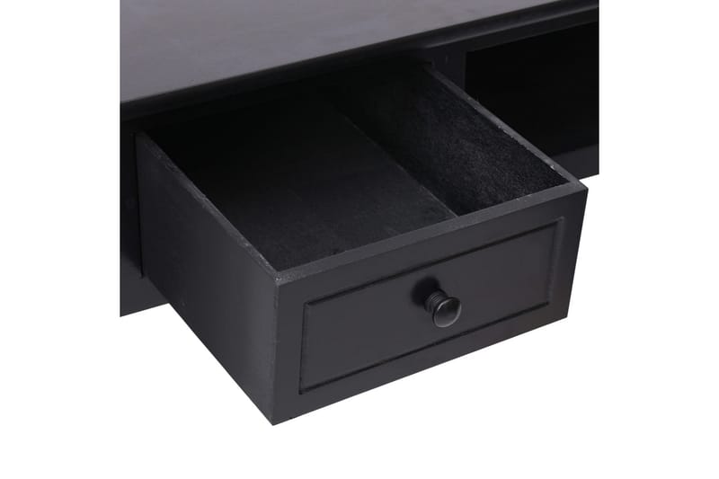 skrivebord 110 x 45 x 76 cm træ sort - Skrivebord