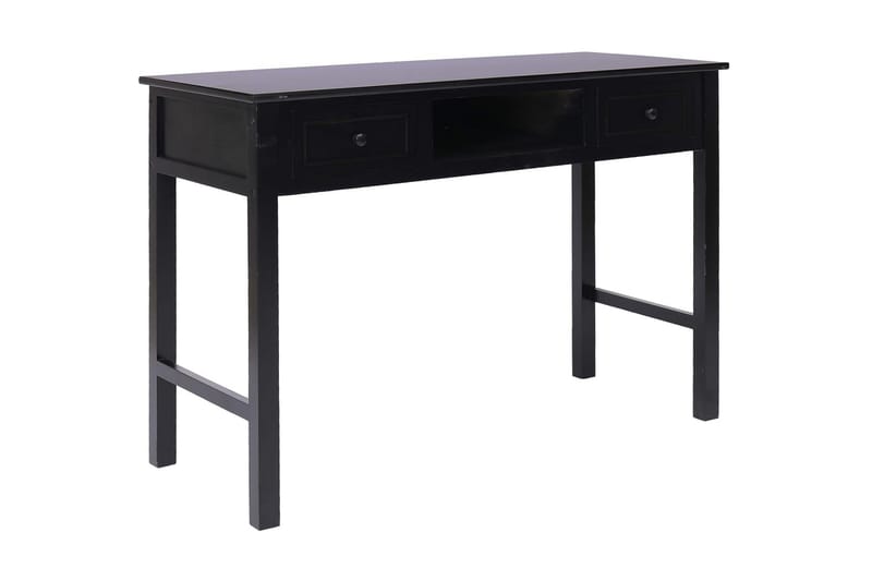 skrivebord 110 x 45 x 76 cm træ sort - Skrivebord