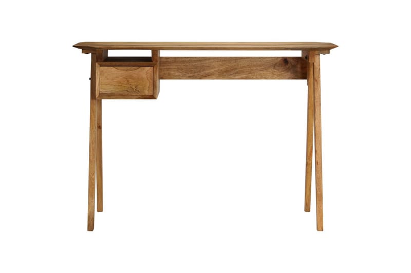 Skrivebord 110 X 50 X 76 Cm Massivt Mangotræ - Brun - Møbler - Borde - Kontorbord - Skrivebord