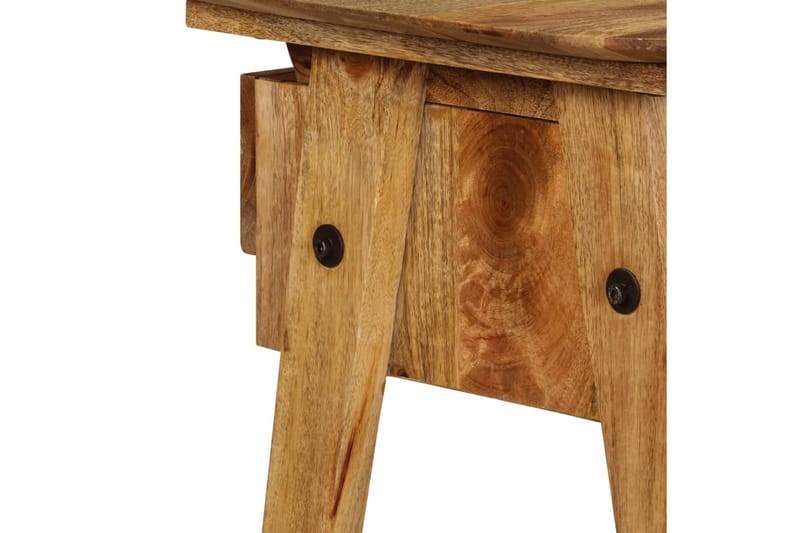 Skrivebord 110 X 50 X 76 Cm Massivt Mangotræ - Brun - Møbler - Borde - Kontorbord - Skrivebord