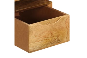 Skrivebord 110 X 50 X 76 Cm Massivt Mangotræ - Brun - Møbler - Borde - Kontorbord - Skrivebord