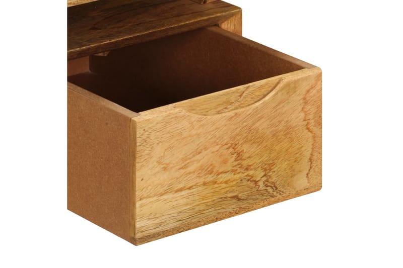 Skrivebord 110 X 50 X 76 Cm Massivt Mangotræ - Brun - Møbler - Borde - Kontorbord - Skrivebord