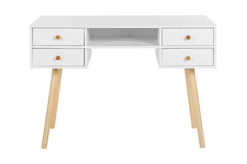 Skrivebord 110 x 55 cm hvid LEVIN, Hvid