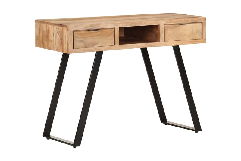 skrivebord 110x50x75 cm massivt akacietræ - Møbler - Borde - Kontorbord - Skrivebord