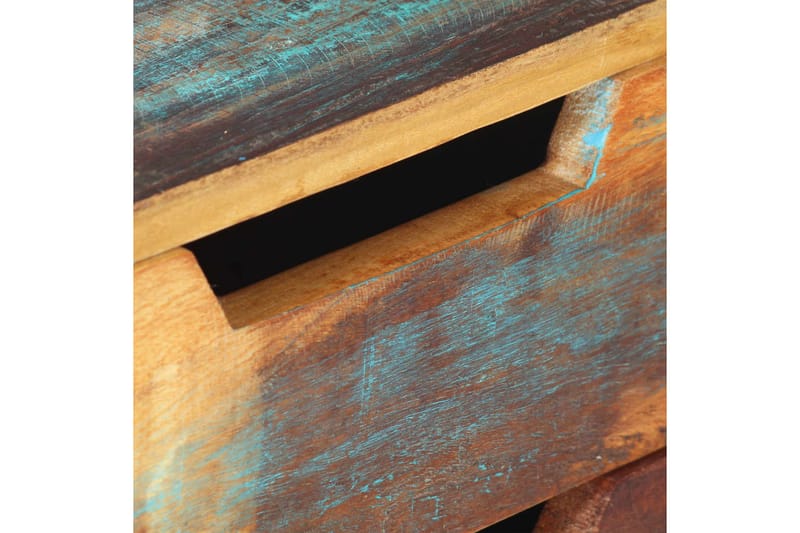 Skrivebord 118X48X75 cm Massivt Genbrugstræ - Flerfarvet - Møbler - Borde - Kontorbord - Skrivebord
