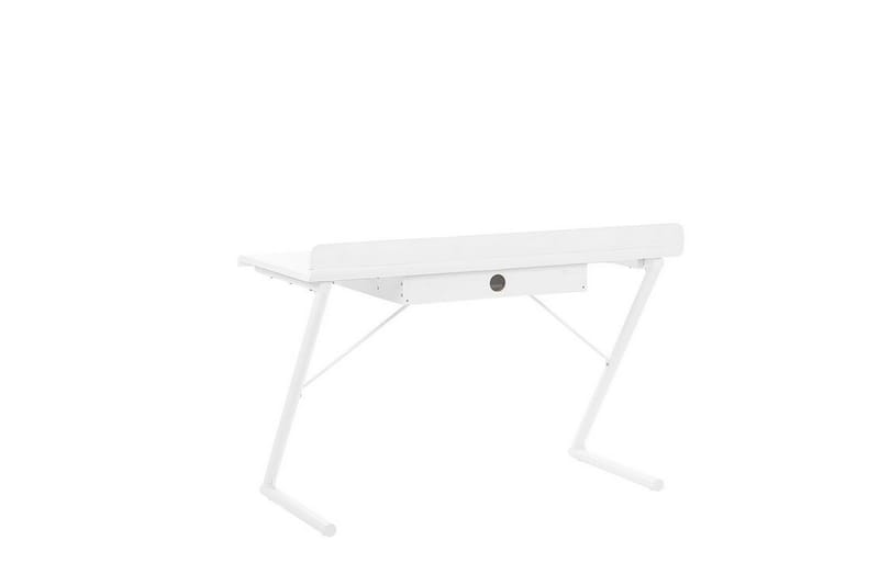 Skrivebord 120 x 60 cm hvid/lyst træ FOCUS - Hvid - Møbler - Borde - Kontorbord - Skrivebord