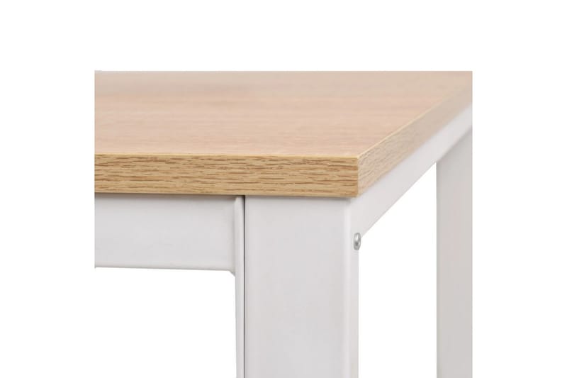 Skrivebord 120 X 60 X 75 Cm Eg Og Hvid - Brun - Møbler - Borde - Kontorbord - Skrivebord