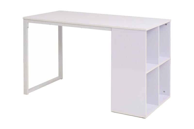 Skrivebord 120 X 60 X 75 Cm Hvid - Hvid - Skrivebord