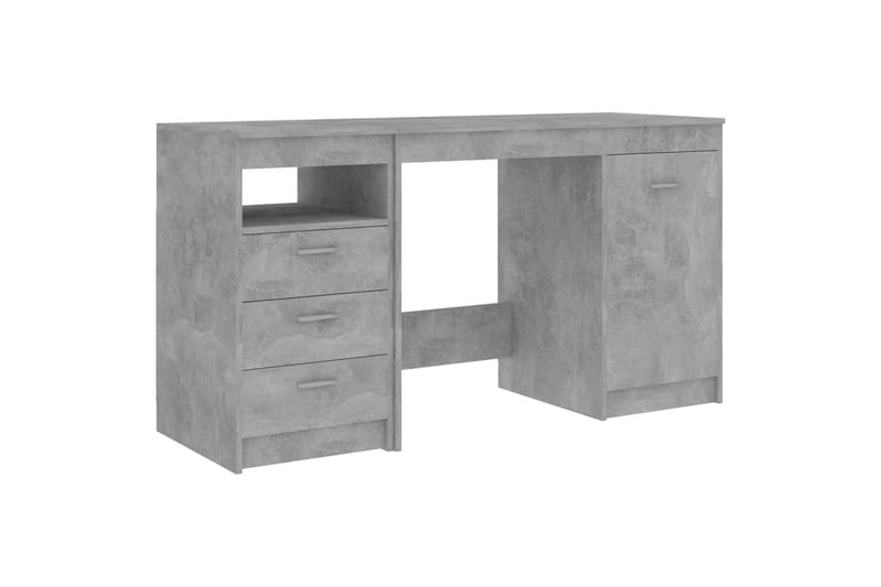 Skrivebord 140x50x76 cm Spånplade Betongrå - Grå - Møbler - Borde - Kontorbord - Skrivebord