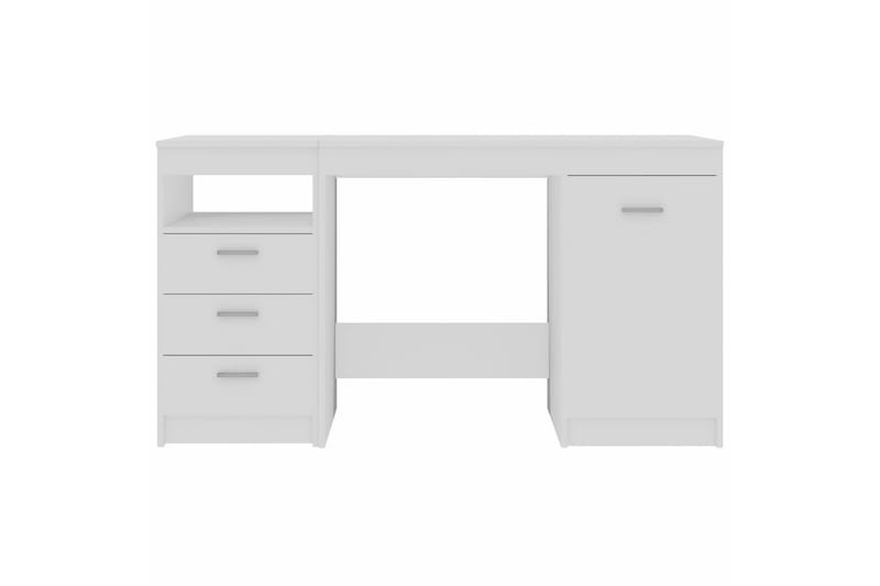 Skrivebord 140x50x76 cm Spånplade Hvid - Hvid - Møbler - Borde - Kontorbord - Skrivebord