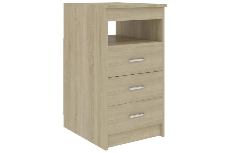 Skrivebord 140x50x76 cm Spånplade Sonoma-Eg - Brun - Skrivebord