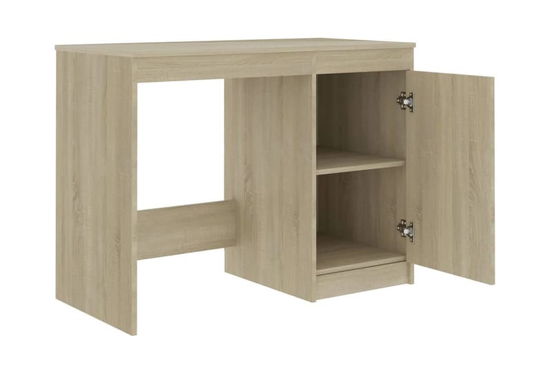 Skrivebord 140x50x76 cm Spånplade Sonoma-Eg - Brun - Møbler - Borde - Kontorbord - Skrivebord