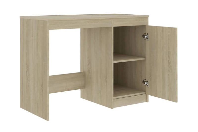 Skrivebord 140x50x76 cm Spånplade Sonoma-Eg - Brun - Skrivebord