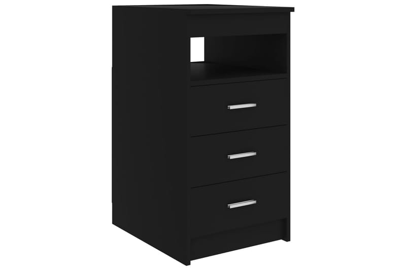 Skrivebord 140x50x76 cm Spånplade Sort - Sort - Møbler - Borde - Kontorbord - Skrivebord