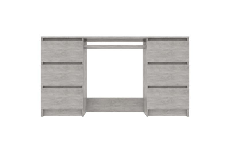Skrivebord 140x50x77 cm Spånplade Betongrå - Grå - Møbler - Borde - Kontorbord - Skrivebord