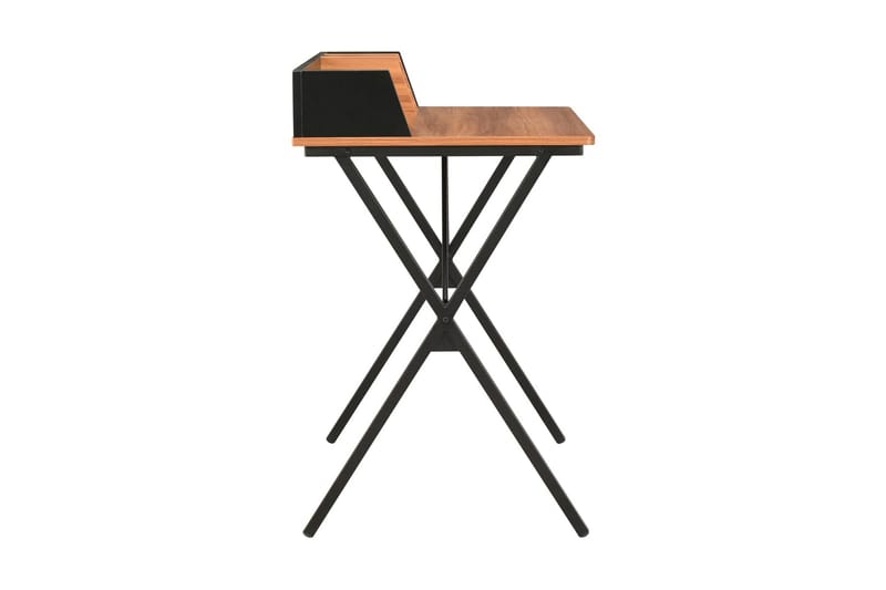 Skrivebord 80 x 50 x 84 cm sort og brun - Sort - Møbler - Borde - Kontorbord - Skrivebord