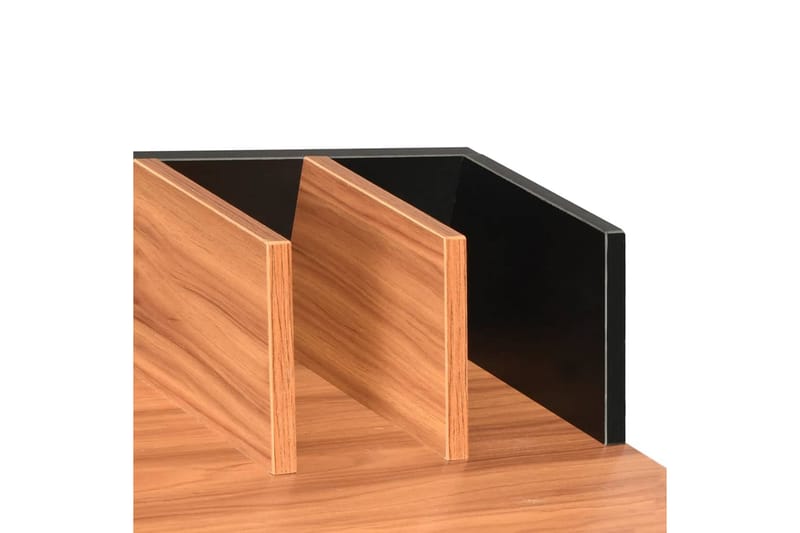 Skrivebord 80 x 50 x 84 cm sort og brun - Sort - Møbler - Borde - Kontorbord - Skrivebord
