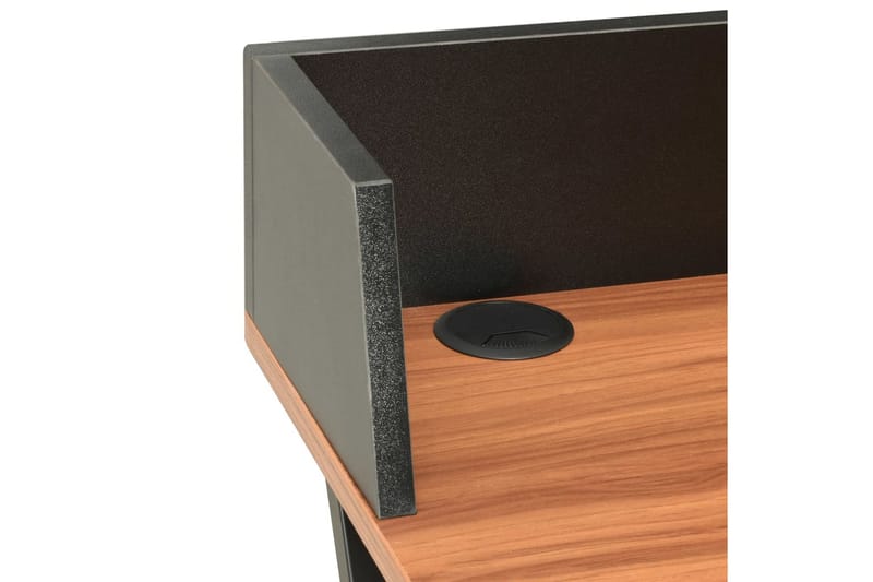 Skrivebord 80 x 50 x 84 cm sort og brun - Sort - Møbler - Borde - Kontorbord - Skrivebord