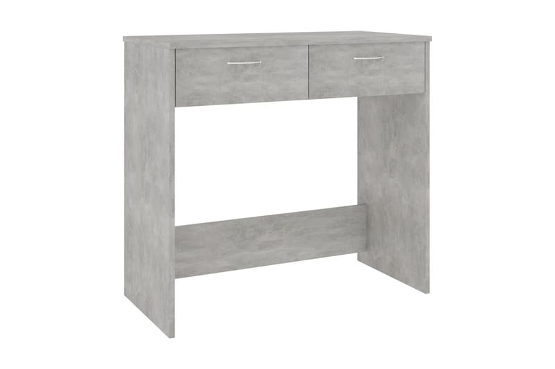 Skrivebord 80x40x75 cm Spånplade Betongrå - Grå - Møbler - Borde - Kontorbord - Skrivebord