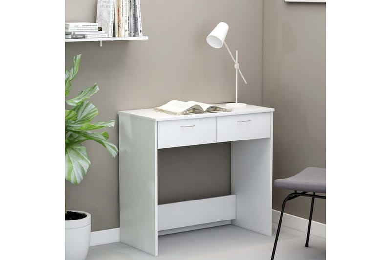 Skrivebord 80x40x75 cm Sp�ånplade Hvid - Hvid - Møbler - Borde - Kontorbord - Skrivebord