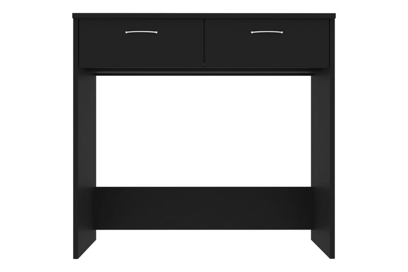Skrivebord 80x40x75 cm Spånplade Sort - Sort - Møbler - Borde - Kontorbord - Skrivebord