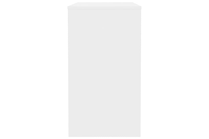 Skrivebord 90 x 40 x 72 cm spånplade hvid højglans - Hvid - Møbler - Borde - Kontorbord - Skrivebord