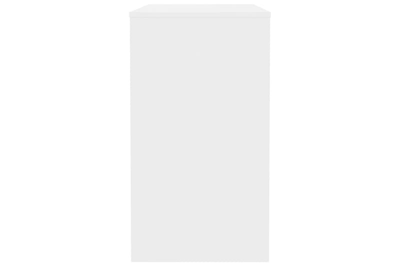 Skrivebord 90 x 40 x 72 cm spånplade hvid højglans - Hvid - Skrivebord