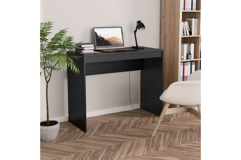 Skrivebord 90 x 40 x 72 cm spånplade sort - Sort - Møbler - Borde - Kontorbord - Skrivebord