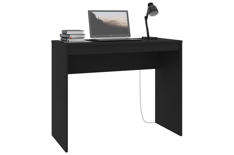 Skrivebord 90 x 40 x 72 cm spånplade sort - Sort - Møbler - Borde - Kontorbord - Skrivebord