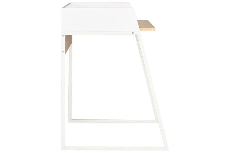 Skrivebord 90 x 60 x 88 cm hvid og eg - Hvid - Skrivebord