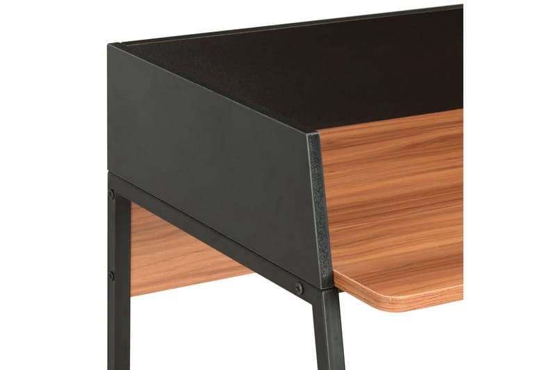 Skrivebord 90 x 60 x 88 cm sort og brun - Sort - Møbler - Borde - Kontorbord - Skrivebord