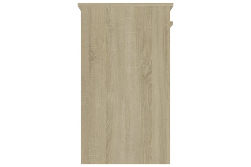 Skrivebord 90x45x76 cm Spånplade Sonoma-Eg - Brun - Skrivebord