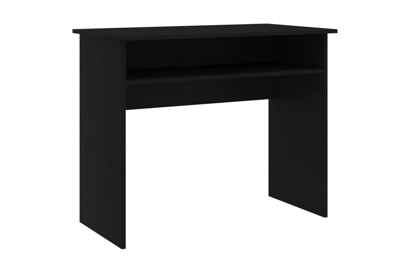 Skrivebord 90x50x74 cm Spånplade Sort - Sort - Møbler - Borde - Kontorbord - Skrivebord