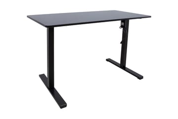 Skrivebord Ergo Optimal med motor 120x60 cm Sort - Møbler - Borde - Kontorbord - Skrivebord
