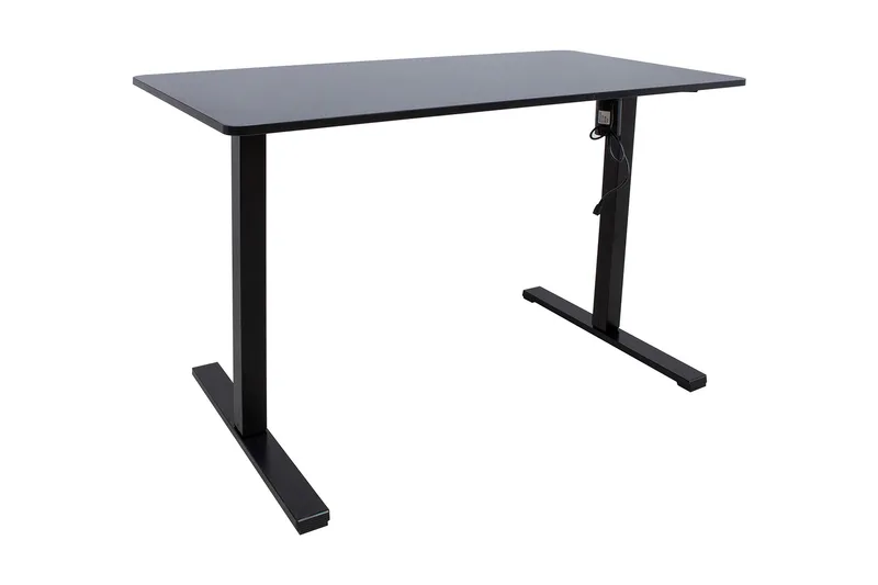 Skrivebord Ergo Optimal med motor 120x60 cm Sort - Møbler - Borde - Kontorbord - Skrivebord