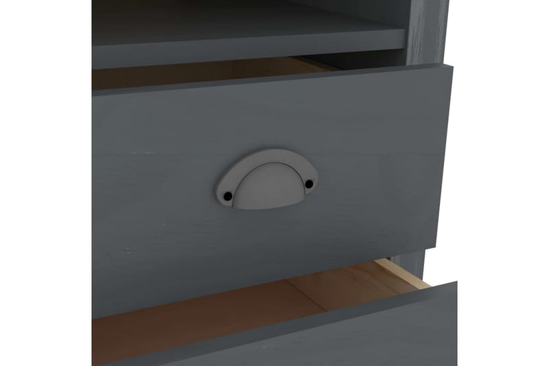 Skrivebord Hill Range 150x50x74 cm Massivt Fyrretræ Grå - Møbler - Borde - Kontorbord - Skrivebord