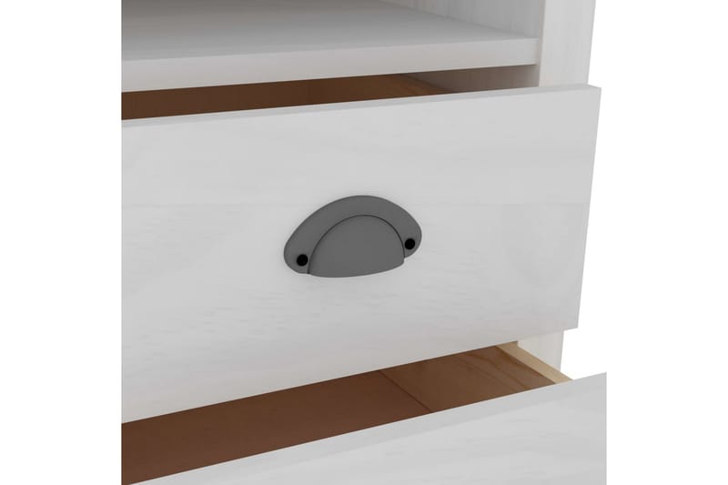 Skrivebord Hill Range 150x50x74 cm Massivt Fyrretræ Hvid - Møbler - Borde - Kontorbord - Skrivebord