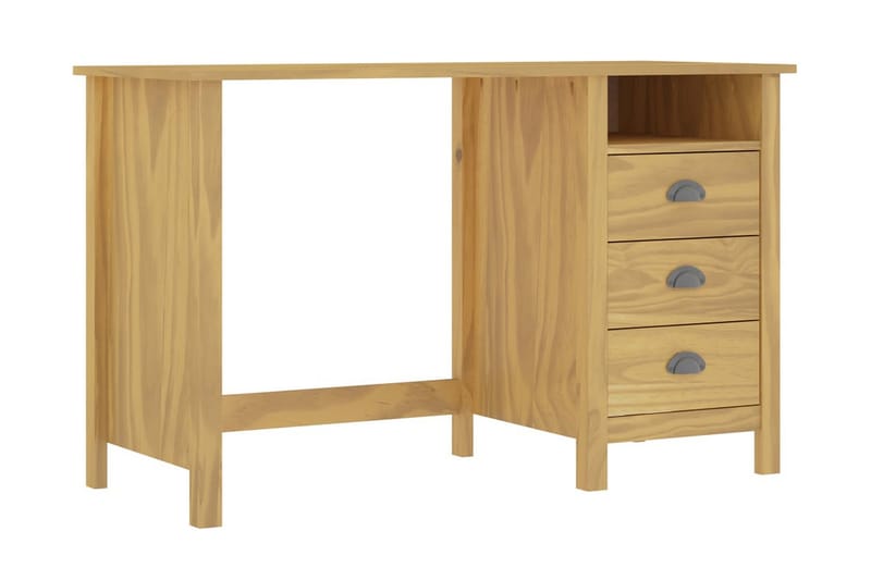 Skrivebord Hill Range 3 Skuffer 120x50x74cm Massivt Fyrretræ - Møbler - Borde - Kontorbord - Skrivebord