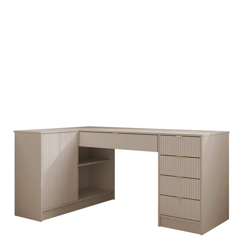 skrivebord Hjørneskrivebord TIRENO beige, undefined
