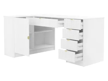 skrivebord Hjørneskrivebord TIRENO brun - Møbler - Borde - Kontorbord - Skrivebord - hjørneskrivebord