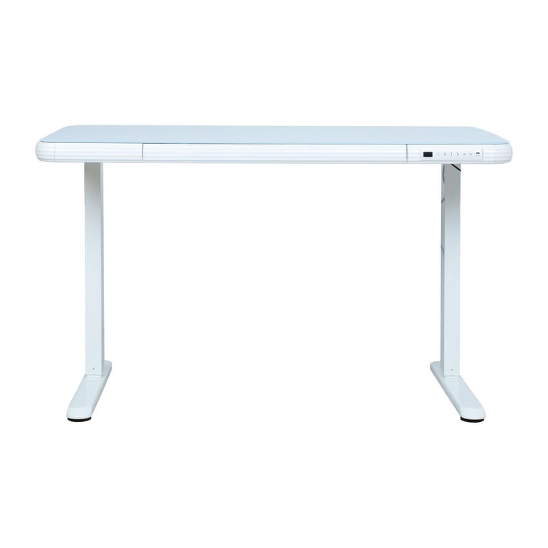 Skrivebord HOME4YOU Ergo Fit med 1 motor 122x62x73,5-118 cm Hvid - Hvid - Møbler - Borde - Kontorbord - Skrivebord - hæve-sænke-bord