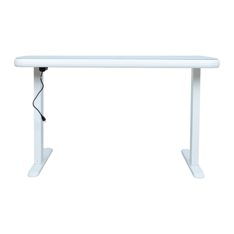 Skrivebord HOME4YOU Ergo Fit med 1 motor 122x62x73,5-118 cm Hvid - Hvid - Møbler - Borde - Kontorbord - Skrivebord - hæve-sænke-bord