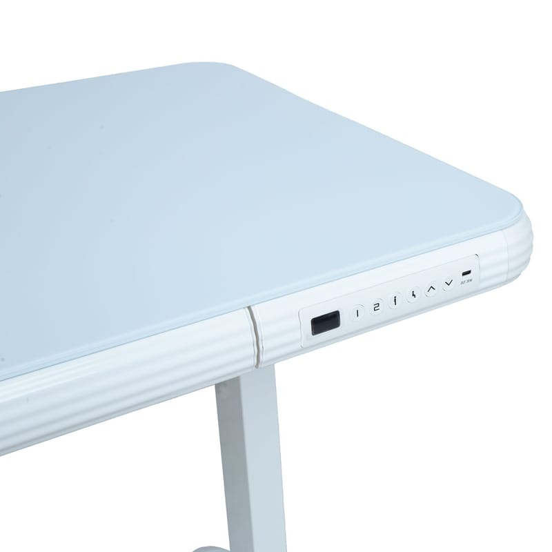 Skrivebord HOME4YOU Ergo Fit med 1 motor 122x62x73,5-118 cm Hvid - Hvid - Møbler - Borde - Kontorbord - Skrivebord - hæve-sænke-bord