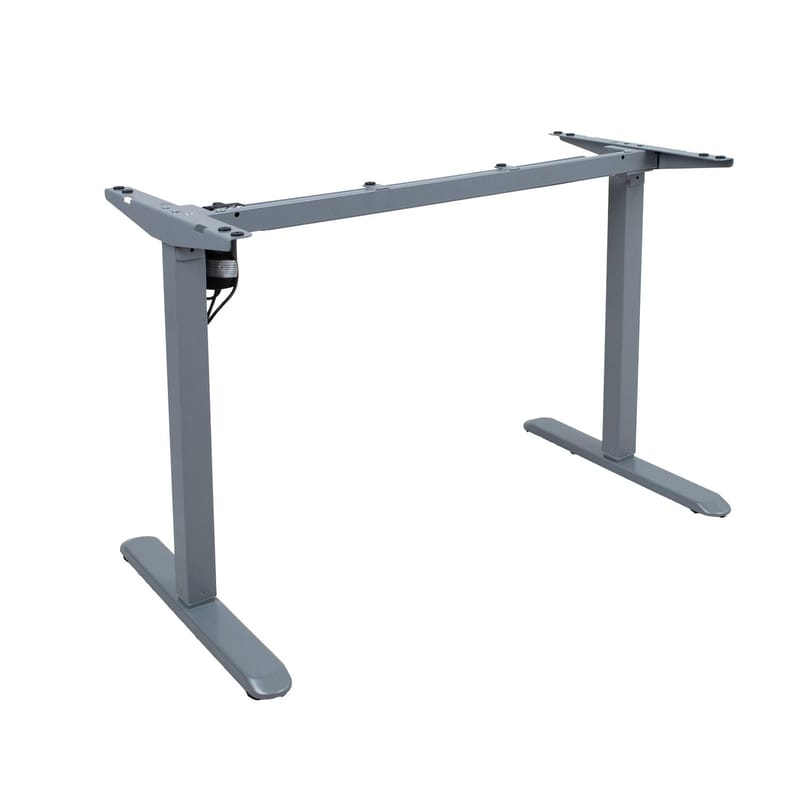 Skrivebord HOME4YOU Ergo Light med 1 motor 120x60x73-118 cm Eg/sølvgrå - eg/sølvgrå - Møbler - Borde - Kontorbord - Skrivebord - hæve-sænke-bord