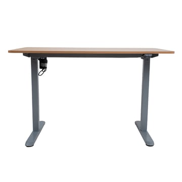 Skrivebord HOME4YOU Ergo Light med 1 motor 120x60x73-118 cm Eg/sølvgrå - eg/sølvgrå - Møbler - Borde - Kontorbord - Skrivebord - hæve-sænke-bord