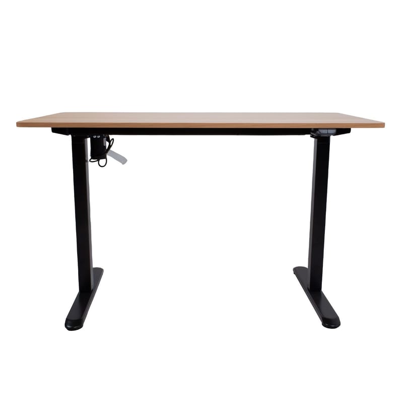 Skrivebord HOME4YOU Ergo Light med 1 motor 120x60x73-118 cm Eg/sort, eg/sort