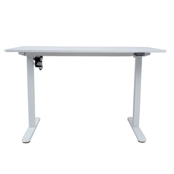 Skrivebord HOME4YOU Ergo Light med 1 motor 120x60x73-118 cm Hvid - hvid - Møbler - Borde - Kontorbord - Skrivebord - hæve-sænke-bord