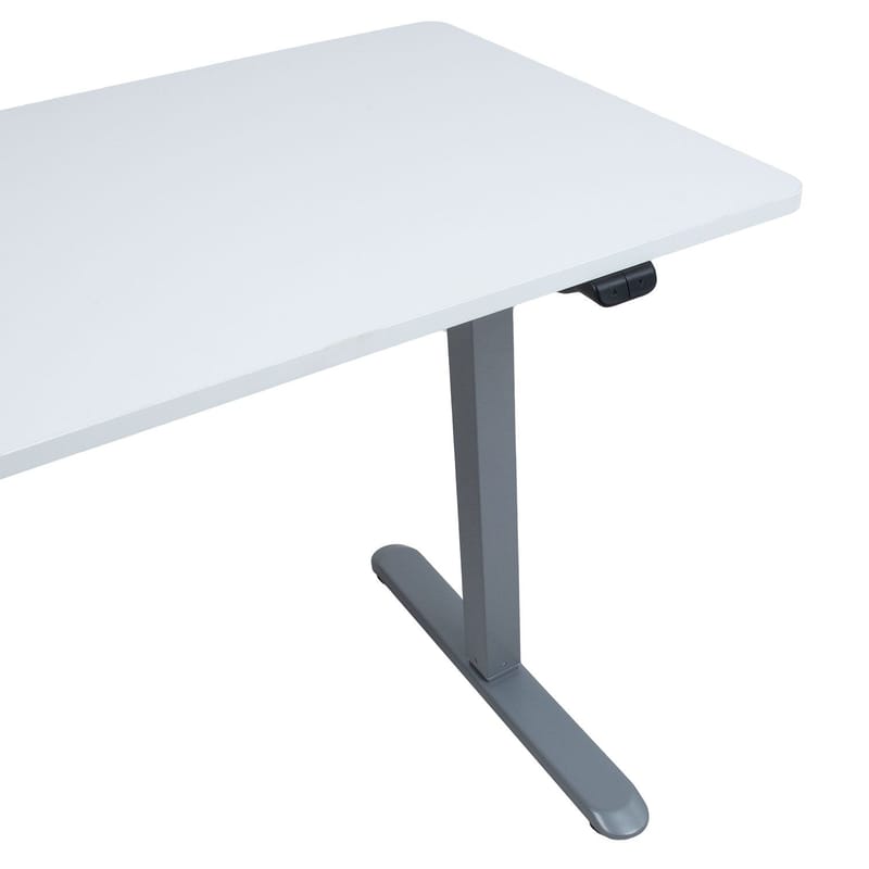 Skrivebord HOME4YOU Ergo Light med 1 motor 120x60x73-118 cm Hvid/sølvgrå - hvid/sølvgrå - Møbler - Borde - Kontorbord - Skrivebord - hæve-sænke-bord
