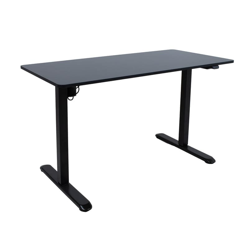 Skrivebord HOME4YOU Ergo Light med 1 motor 120x60x73-118 cm Sort, sort