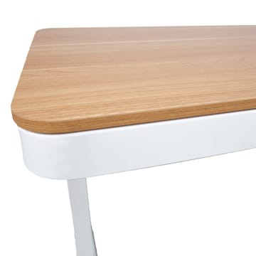 Skrivebord HOME4YOU Ergo med 1 motor 120x60x72-121 cm Eg/Hvid - eg/hvid - Møbler - Borde - Kontorbord - Skrivebord - hæve-sænke-bord